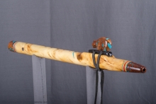 Yellow Cedar Burl Native American Flute, Minor, Mid B-4, #J7K (2)